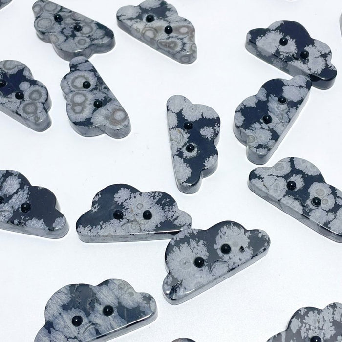 3 Expressions Mixed Snowflake Obsidian Clouds Carving Wholesale