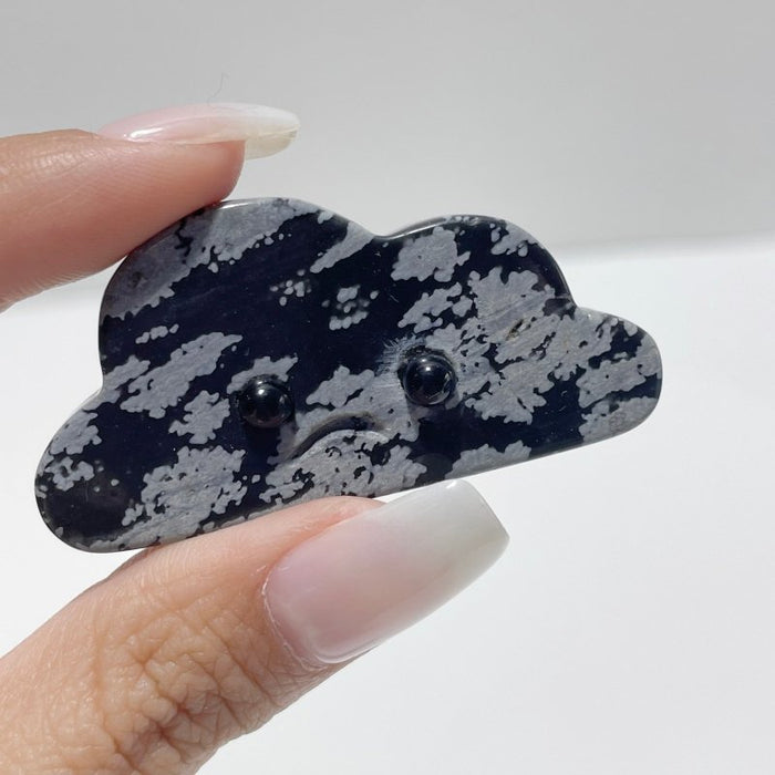 3 Expressions Mixed Snowflake Obsidian Clouds Carving Wholesale