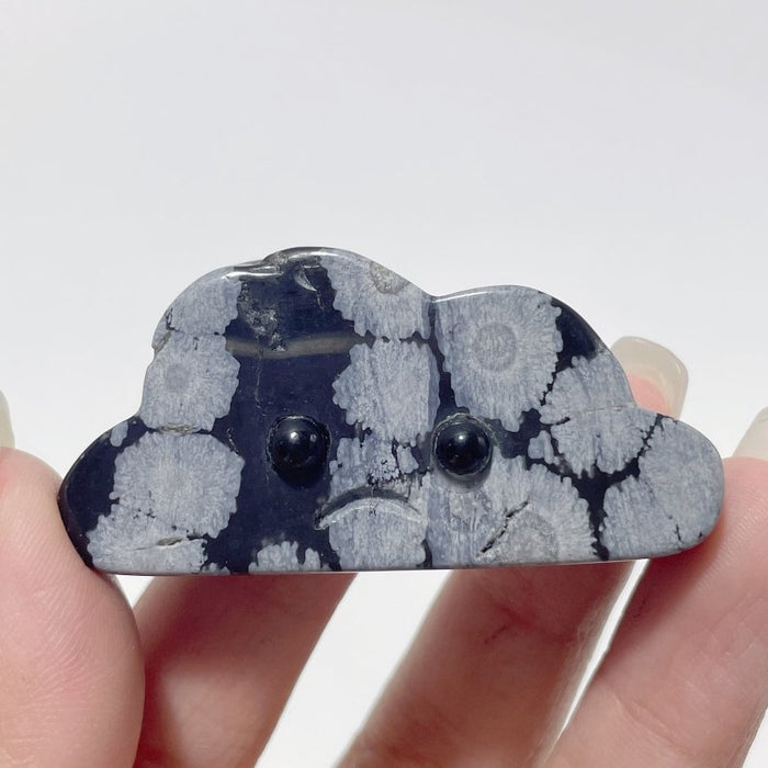 3 Expressions Mixed Snowflake Obsidian Clouds Carving Wholesale