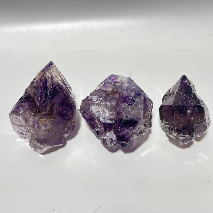 3 Pieces Amethyst Super7 Skeletal Quartz Raw Stone For Collection
