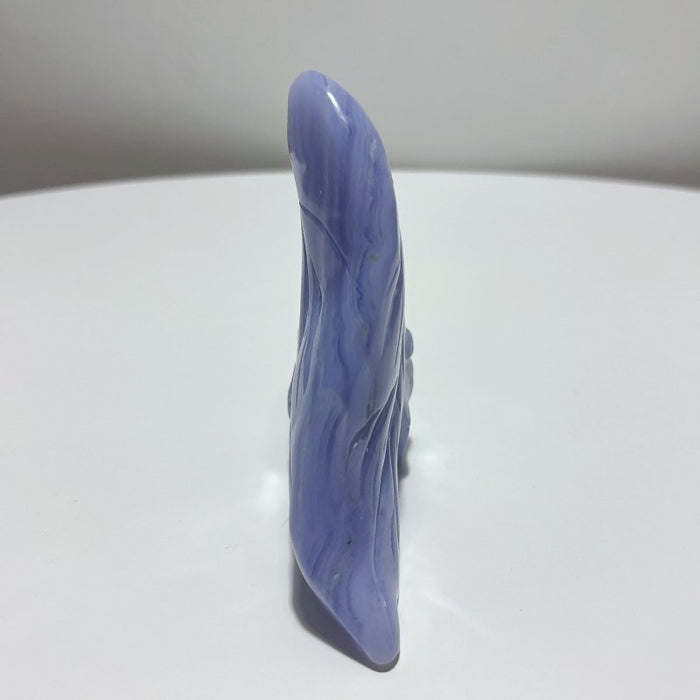 3 Pieces High Quality Blue Lace Agate Skull Carving