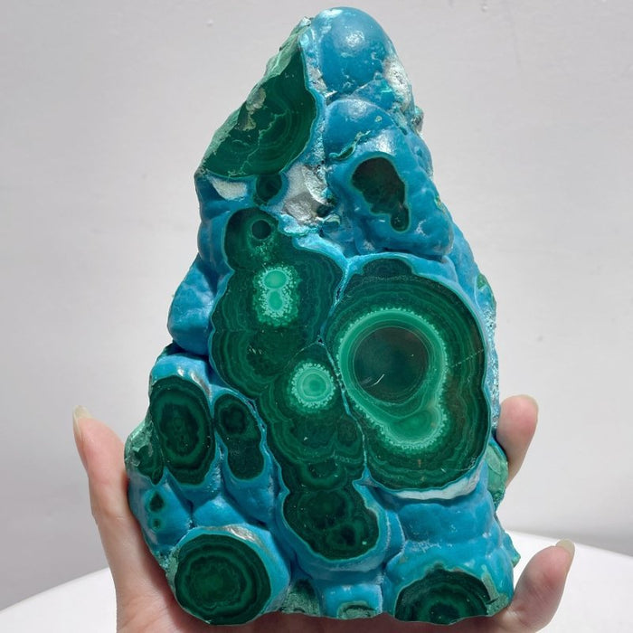 3 Pieces High Quality Chrysocolla Mixed Malachite Slab Specimen