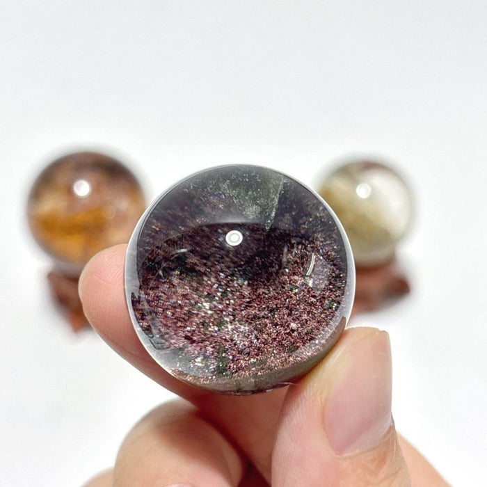 3 Pieces High Quality Garden Quartz Sphere