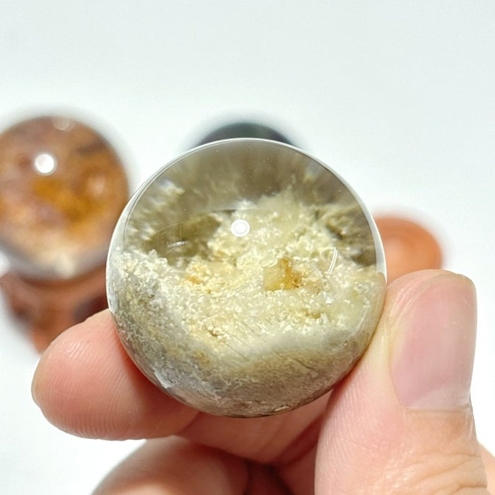 3 Pieces High Quality Garden Quartz Sphere
