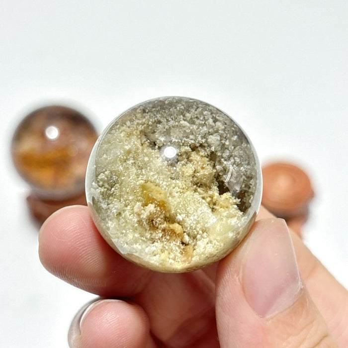 3 Pieces High Quality Garden Quartz Sphere