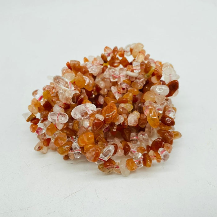3 Types Chip Bracelet Moonstone Lepidolite Fire Quartz Wholesale