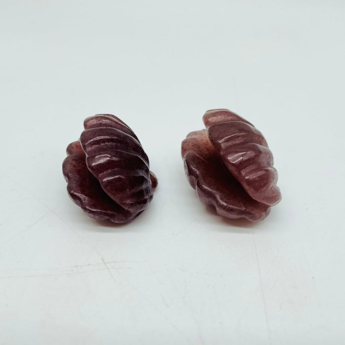 3 Types Shell Moss Agate & Lepidolite Carving Wholesale