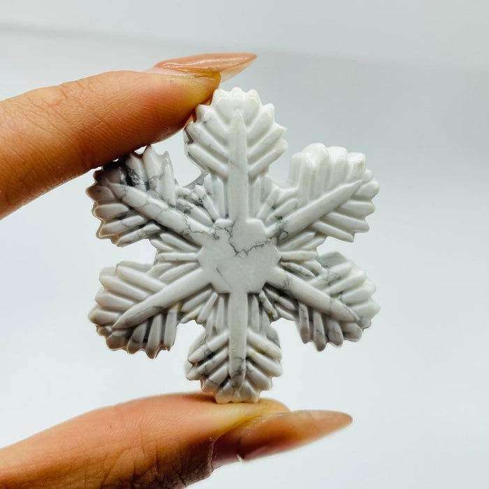 3 Types Snowflake Carving Wholesale Tiger Eye Howlite Yellow Calcite