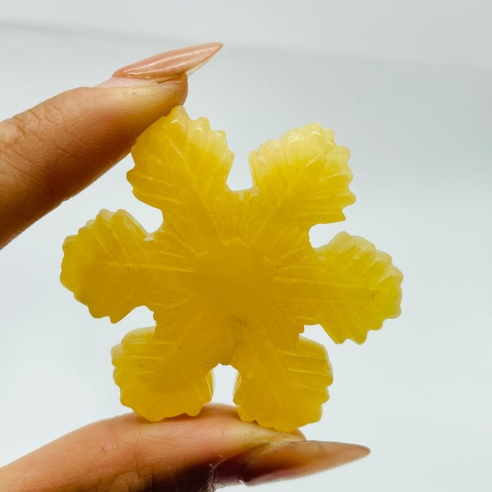 3 Types Snowflake Carving Wholesale Tiger Eye Howlite Yellow Calcite