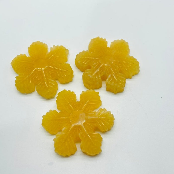 3 Types Snowflake Carving Wholesale Tiger Eye Howlite Yellow Calcite