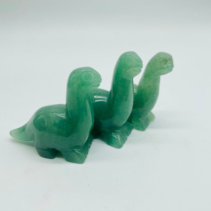 3 Types Stone Dinosaur Chevron Amethyst & Green Aventurine Carving Wholesale