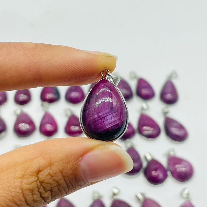 32 Pieces High Quality Ruby Zoisite Pendant Charm