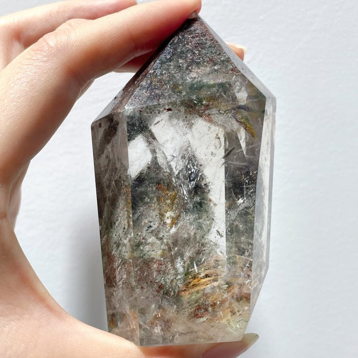 3.3-4in 3 Pieces Beautiful Garden Quartz Tower