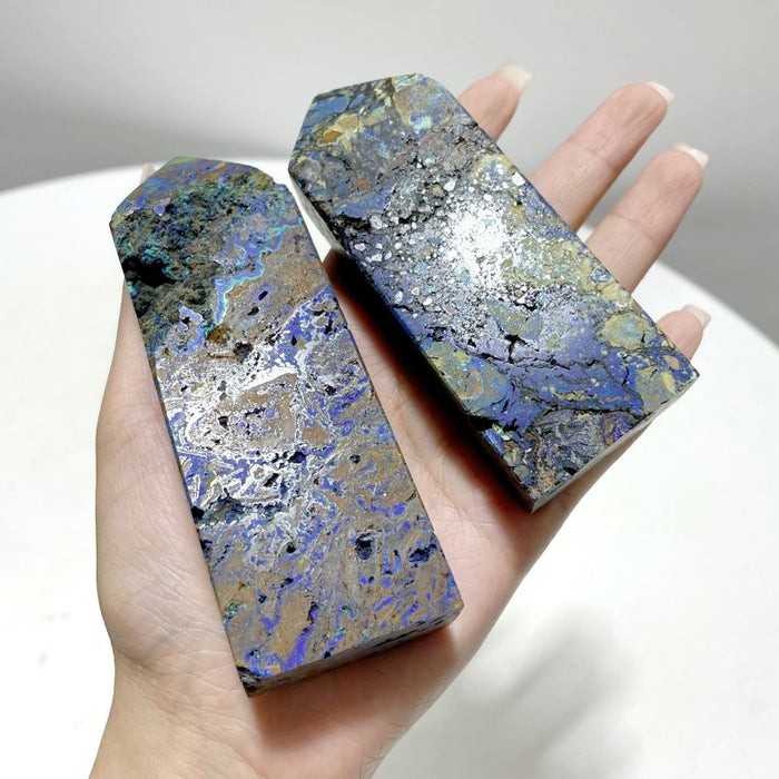 33 Pieces Azurite Malachite Tower