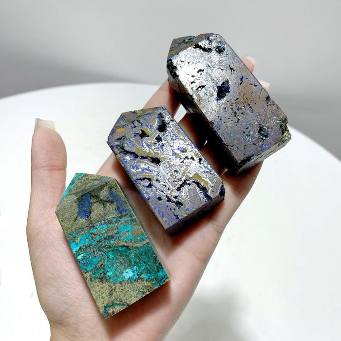 33 Pieces Azurite Malachite Tower