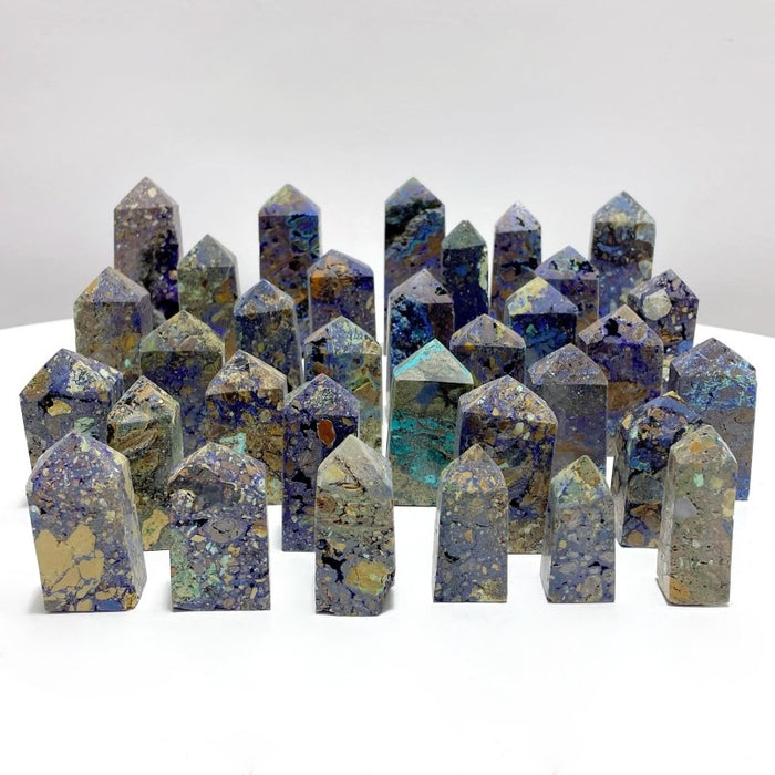 33 Pieces Azurite Malachite Tower