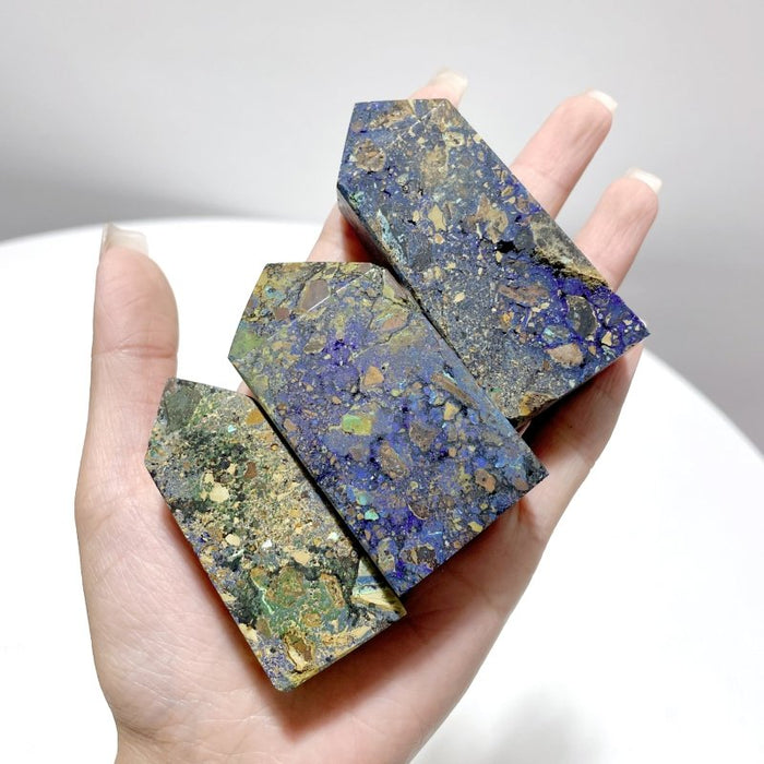 33 Pieces Azurite Malachite Tower