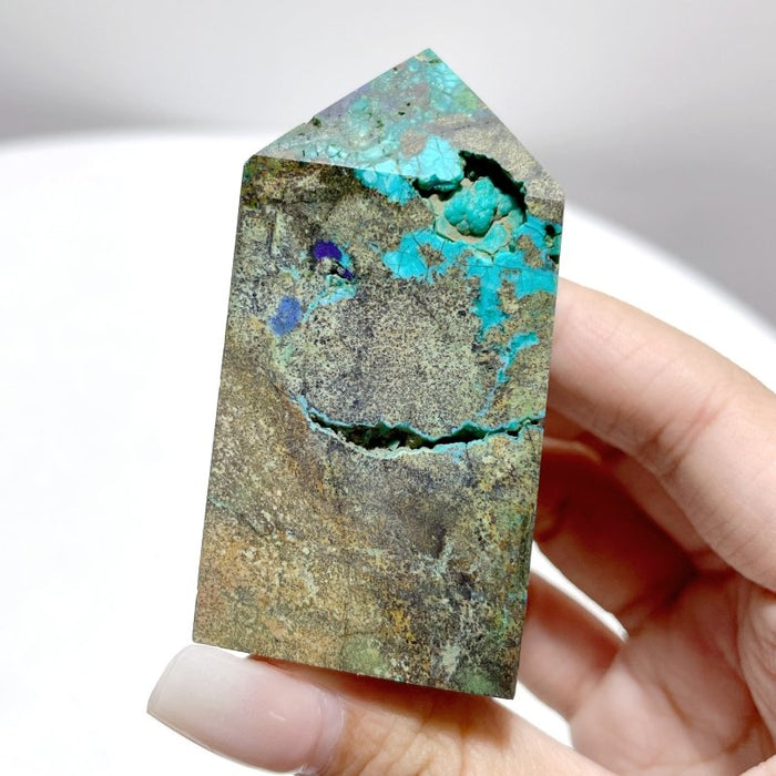 33 Pieces Azurite Malachite Tower