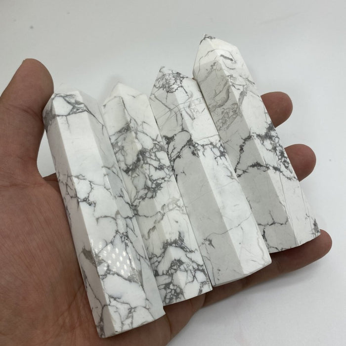 3.3in Howlite Tower Crystal Wholesale