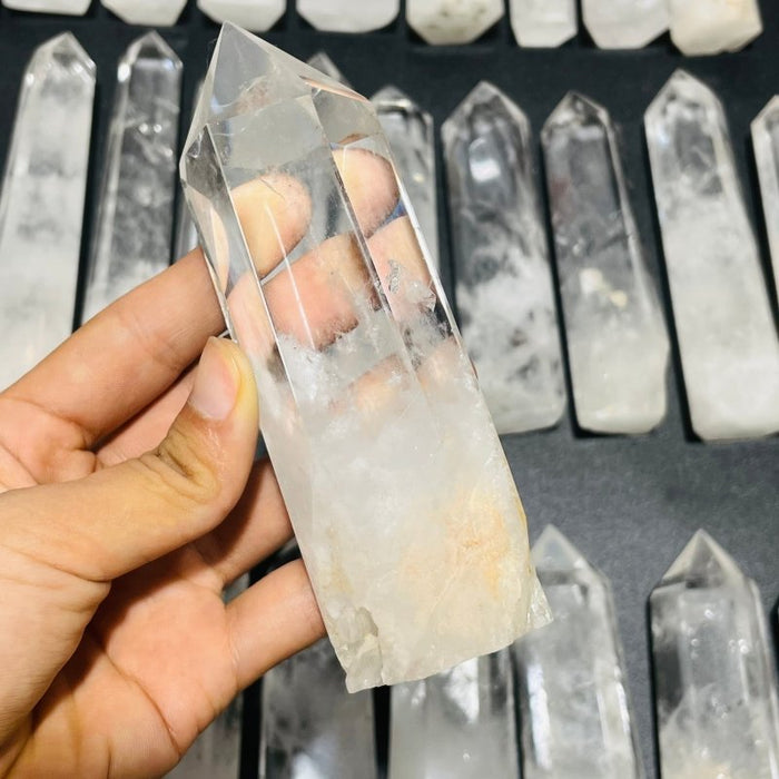 34 Pieces Fat Clear Quartz Tower