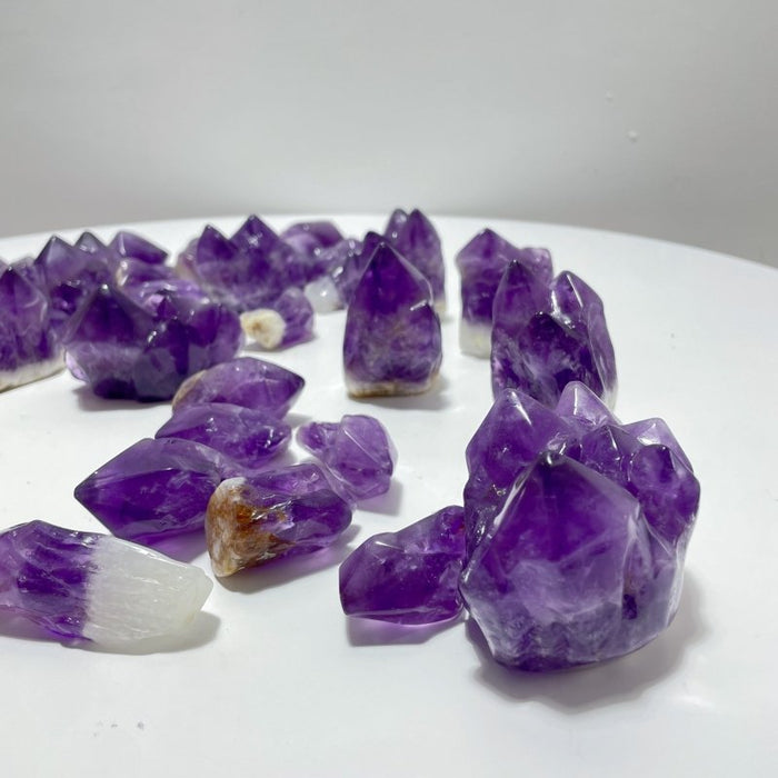 35 Pieces Amethyst Polished Cluster