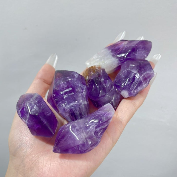 35 Pieces Amethyst Polished Cluster