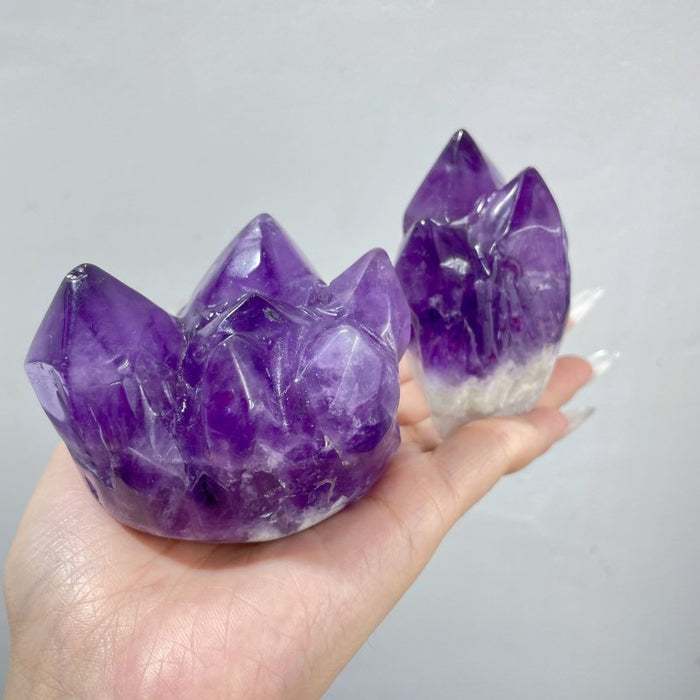 35 Pieces Amethyst Polished Cluster