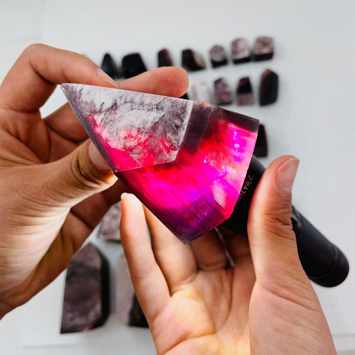 35 Pieces Purple Lepidolite Tower Points