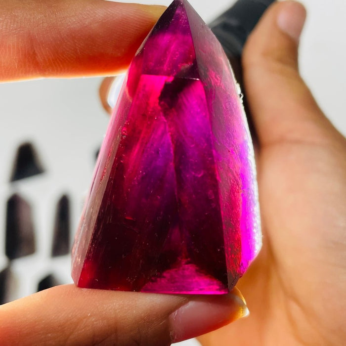 35 Pieces Purple Lepidolite Tower Points