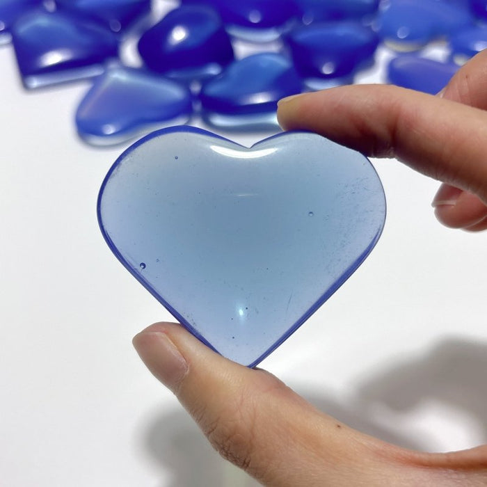 37 Pieces Blue Opalite Heart