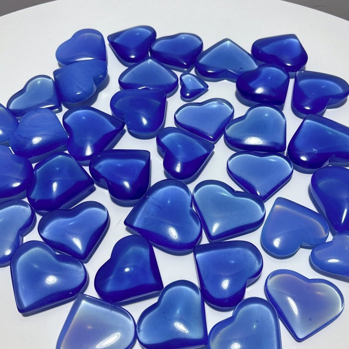 37 Pieces Blue Opalite Heart