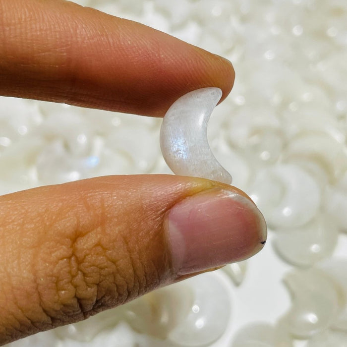 370 Pieces Mini Sri Lanka Moonstone Moon For DIY Pendant