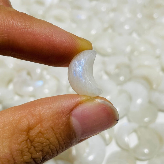 370 Pieces Mini Sri Lanka Moonstone Moon For DIY Pendant