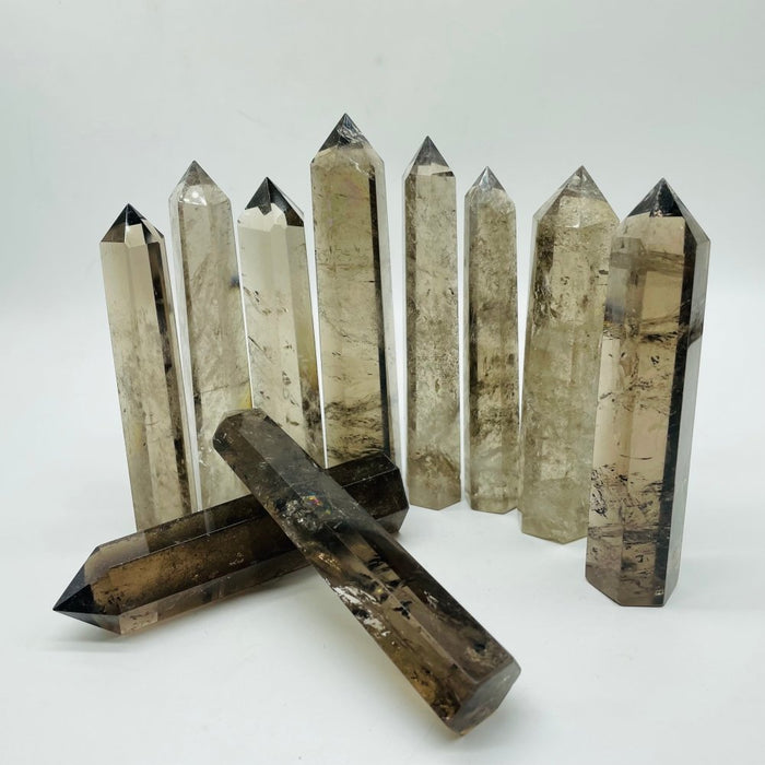 4-6in Smoky Quartz Crystal Points Tower Wholesale