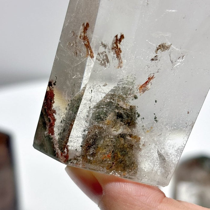 4 Pieces Beautiful Garden Quartz Tower Points