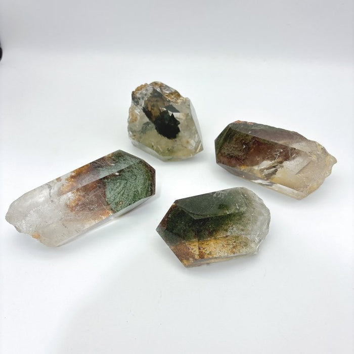 4 Pieces High Quality Garden Quartz Points Raw Bottom (For Collection)