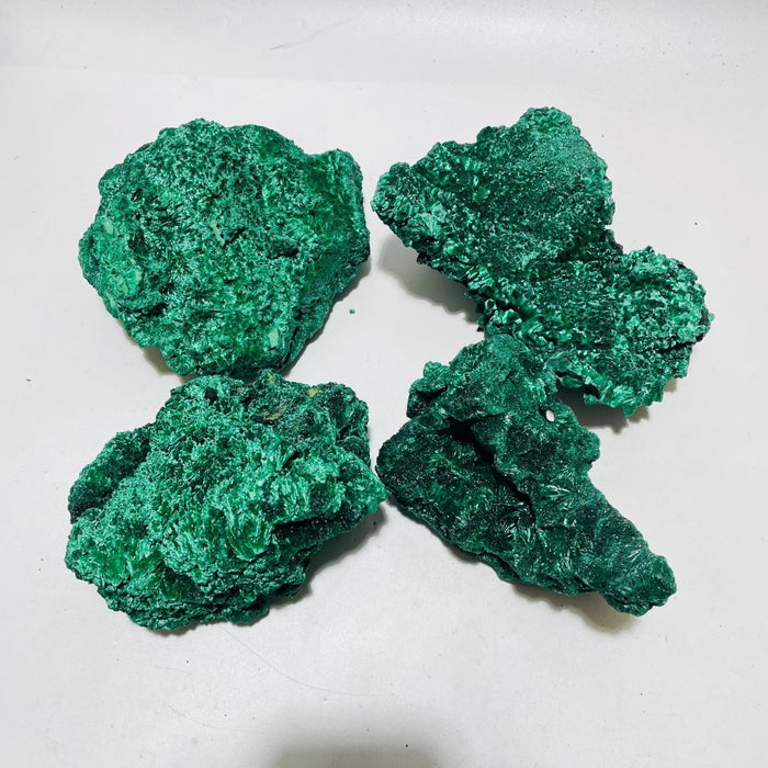 4 Pieces High Quality Large Raw Malachite