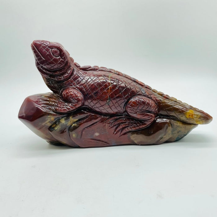 4 Pieces High Quality Ocean Jasper Lizard Carving