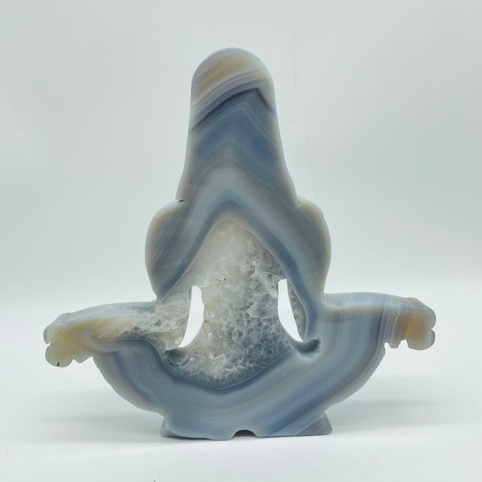 4 Pieces Large Agate Mother Earth Carving