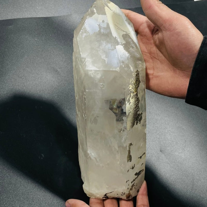 4 Pieces Large Clear Quartz Crystal Raw Points