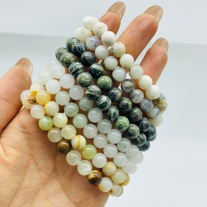 4 Types Bracelet Wholesale Afghanistan Jade Green Zebra White Jade