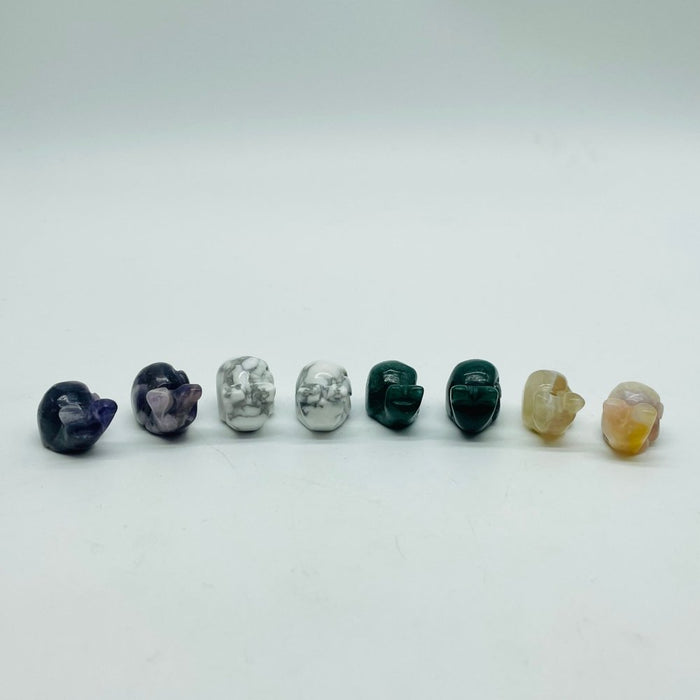 4 Types Mini Snail Carving Crystal Wholesale Howlite & Chevron Amethyst Sakura Agate