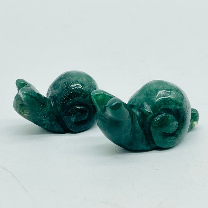 4 Types Mini Snail Carving Crystal Wholesale Howlite & Chevron Amethyst Sakura Agate