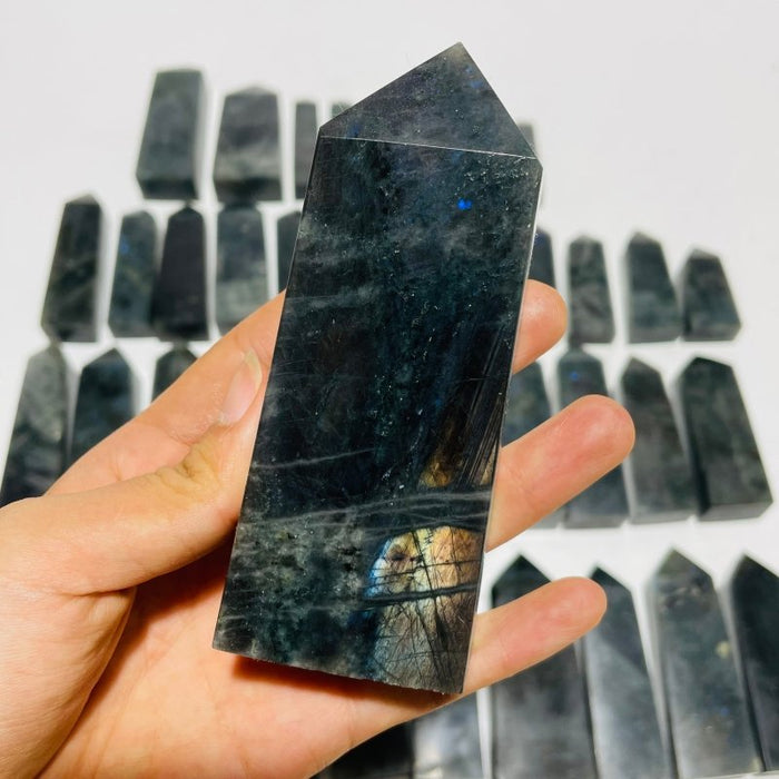 41 Pieces Labradorite Four-Sided Tower Points Wholesale