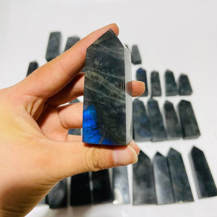 41 Pieces Labradorite Four-Sided Tower Points Wholesale