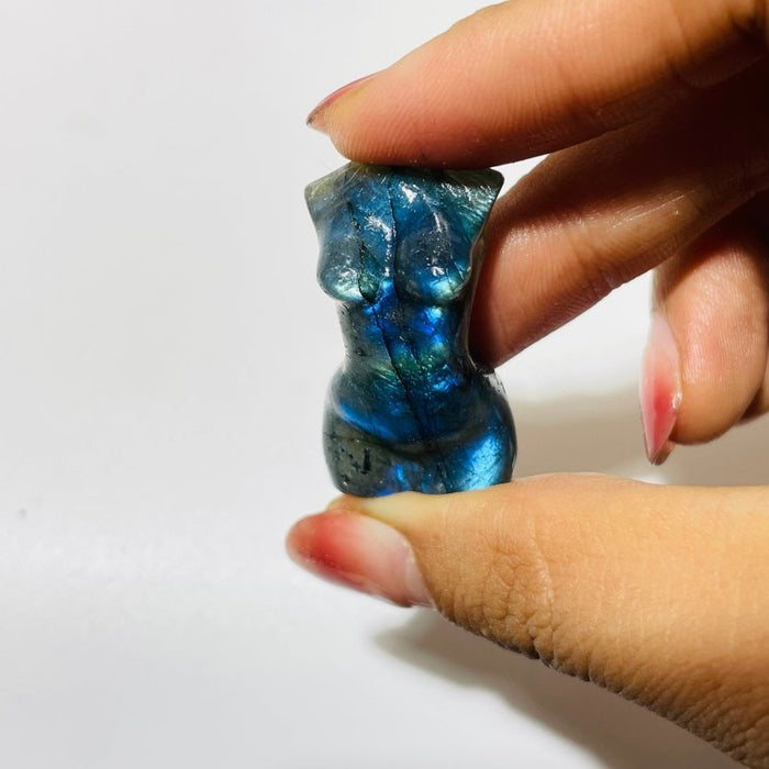 43 Pieces Mini Labradorite Goddess Carving