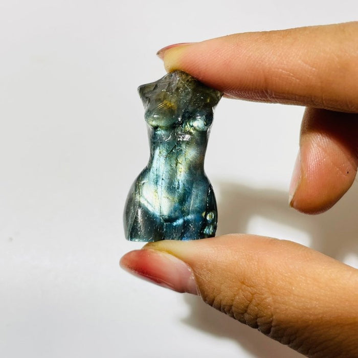 43 Pieces Mini Labradorite Goddess Carving