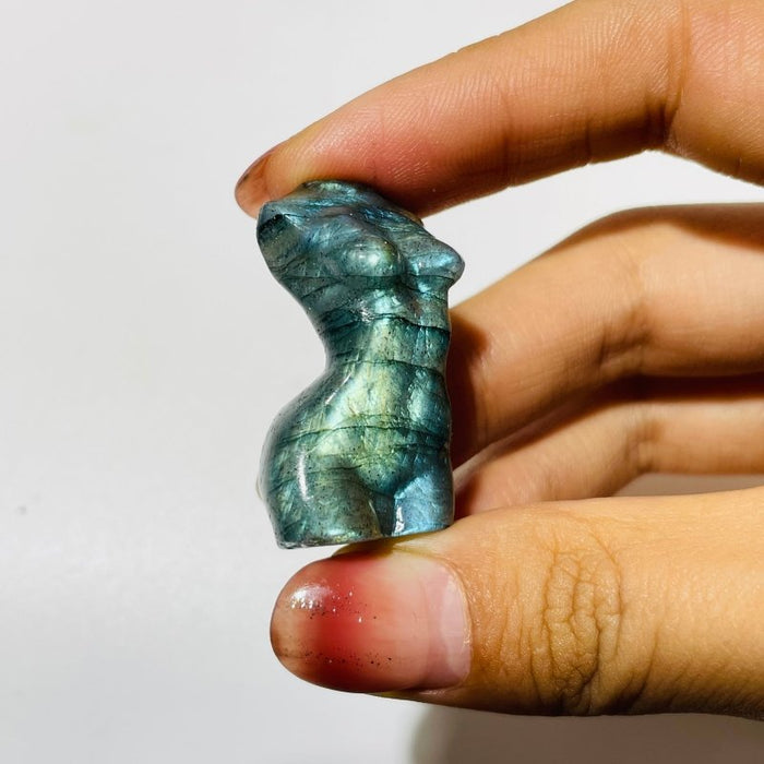 43 Pieces Mini Labradorite Goddess Carving