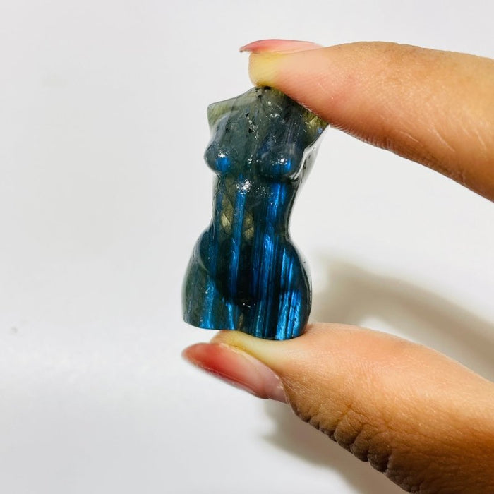 43 Pieces Mini Labradorite Goddess Carving