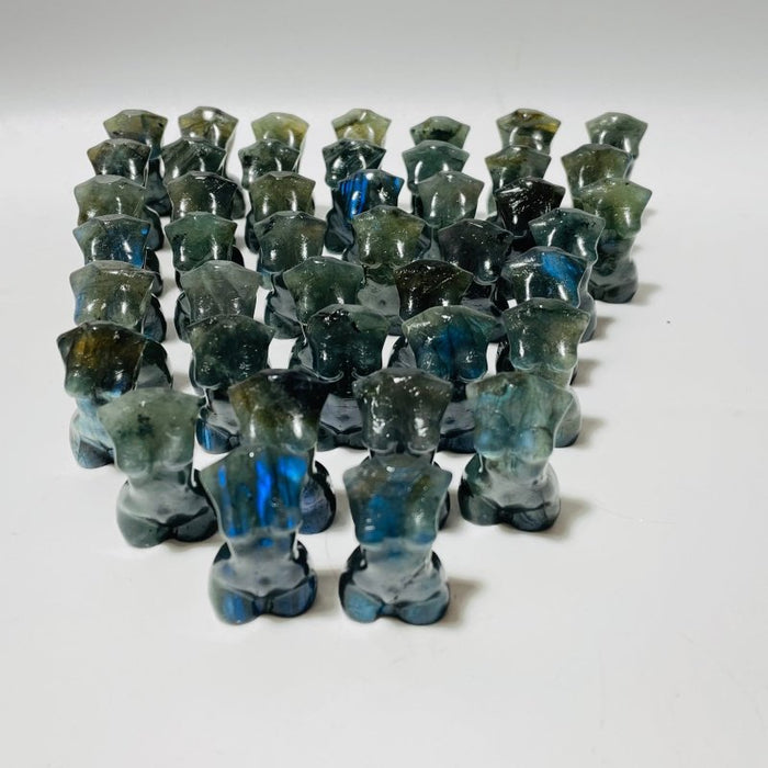 43 Pieces Mini Labradorite Goddess Carving
